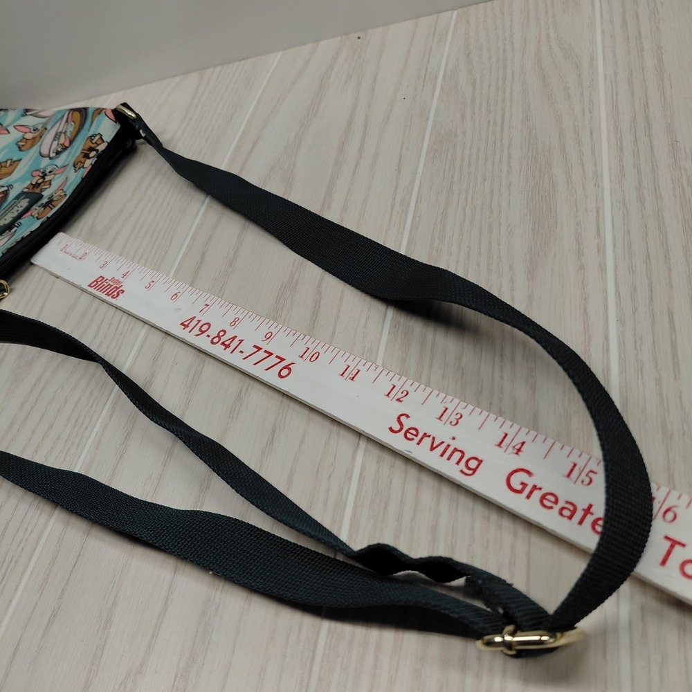 Star Wars Loungefly Baby Yoda Grogu Passport Crossbody Bag Mandalorian Mult Zip - Picture 16 of 16